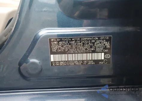 2013 Lexus Gs 350 z USA, uszkodzony, nr VIN JTHBE1BL5D5027516